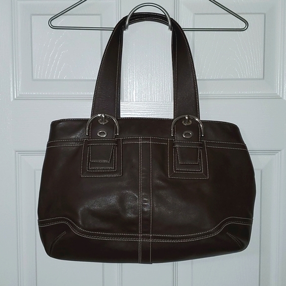 Coach Soho Brown Leather Shoulder Bag - Picture 15 of 16